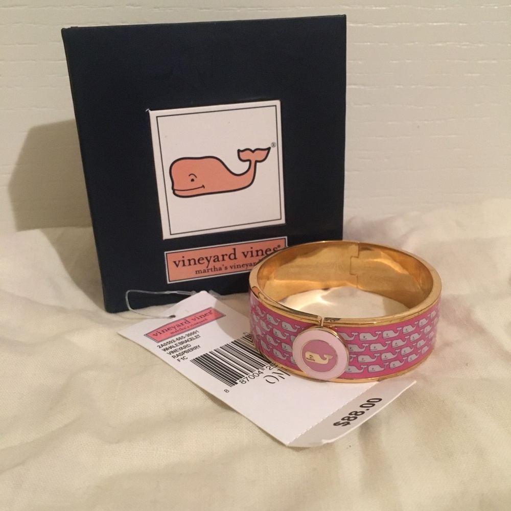 Vineyard Vines Raspberry Whale Bracelet